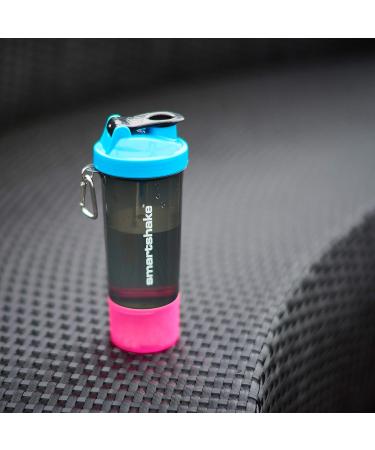 Smartshake Slim Protein Shaker Bottle 400-500ml | Leakproof BPA-Free Smart Shaker Cup for Men + Women | Pure White Neon White - Buy Online on GoSupps.com