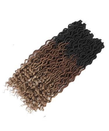 Karida 6 Packs 24 Curly Faux Locs Crochet Hair - Deep Wave Synthetic Braids (OM1B3027#) - Buy Online on GoSupps.com