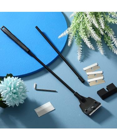 Stainless Steel Aquarium Algae Scraper Cleaner Tool Kit - 21.65 Inch Long Handheld Cleaning Tool for Fish Tank - Remove Thick Residue with 5 Blades - Ideal for Fish, Reef, and Plant Glass Tanks - Buy Online on GoSupps.com