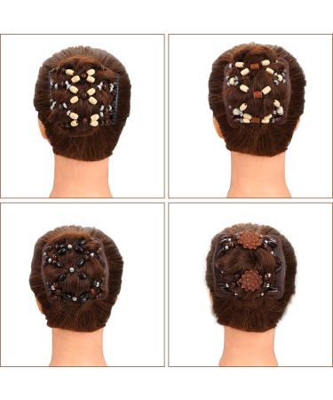 Ulikey 6-Piece Pearl Hair Clips | Magic Comb & DIY Hair Styling Tools for Women & Girls - Stretchy Double Clips & Accessories - Buy Online on GoSupps.com