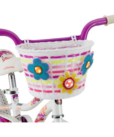 Schwinn Girls Bicycle Basket - Light-up Flowers Front Bike Accessory - Buy Online on GoSupps.com