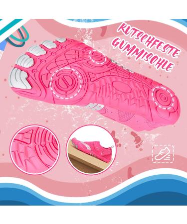 Buy Ieilulu Children's Water Shoes - Velcro Fastener - Pink Aquasque for Girls - Size 37 EU | International Shipping Available - Buy Online on GoSupps.com