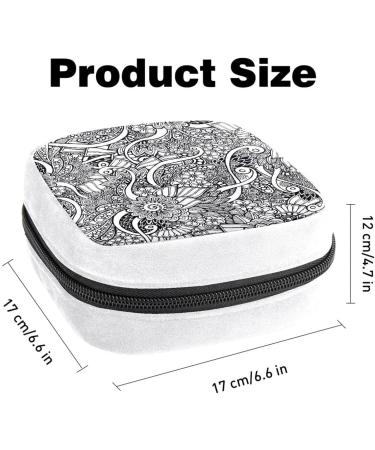 Vintage Flower Texture Sanitary Napkin Storage Bag - Color5172 - Buy Online on GoSupps.com
