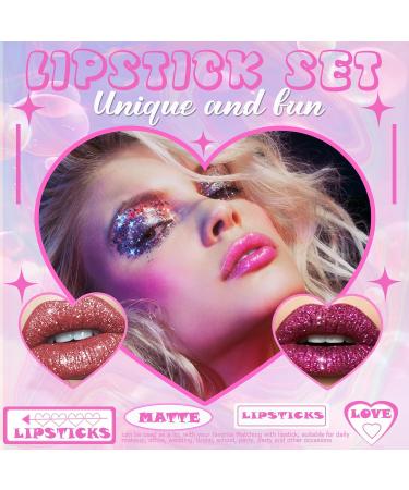 3 Pi ces Lot Rouge a Levre Paillet Longue Tenue Liquides Rouge a Levre Nude Rose Rouges L vres Sans Transfert Brillant L vres Rouge Lip Gloss Lipstick Kit Coffret (3 Pi ces (1 5 6)) - Buy Online on GoSupps.com