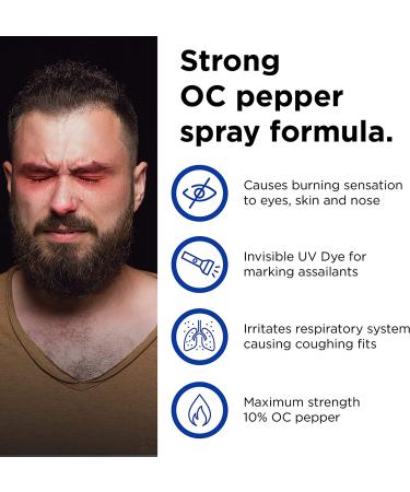 Mace Brand PepperGuard Maximum Strength Pepper Spray Personal Model, Pocket Model, or Police Model, Great for Self-Defense, Black - Buy Online on GoSupps.com