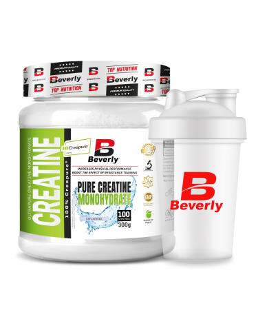 Beverly Creapure® Creatine | Creapure 300g | Tasteless | Official Seal | Free Blender | Muscle Recovery, Strength & Endurance