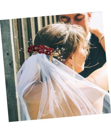 Angoily 4 Sets Bridal Headwear Hair Clips for Wedding Rhinestone Hair Comb Vintage Hair Accessories Hair Accessories for Women Hair Combs for Women Tiaras Side Combs Clothing Bride Pearl - Buy Online on GoSupps.com