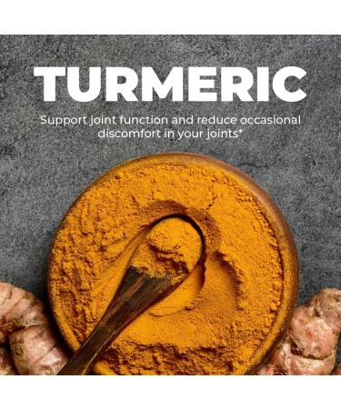 Turmeric Curcumin Saffron Ceylon Cinnamon Cardamom Supplement - Antioxidant & Anti-inflammatory Blend with BioPerine for Joint Support, Mood & Memory Enhancement - 60 Vegan Capsules - Buy Online on GoSupps.com