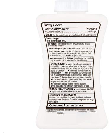 Leader Athlete's Foot AF Powder 2.5 oz - Talc-Free, Moisture Absorbing - Compare to Zeasorb - Pack of 1 - Buy Online on GoSupps.com
