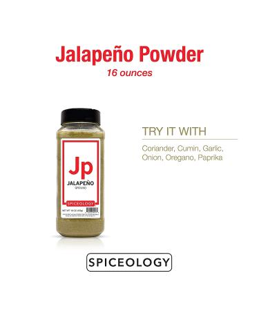 Spiceology Jalapeno Powder - Ground Dried Jalapeno Pepper - 16 oz - Buy Online on GoSupps.com