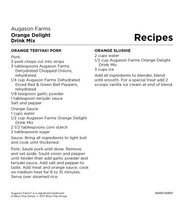 Augason Farms Orange Delight Drink Mix 5 lb. 11 oz. - Refreshing Orange Flavor, 5 Pound Pack - Buy Online on GoSupps.com