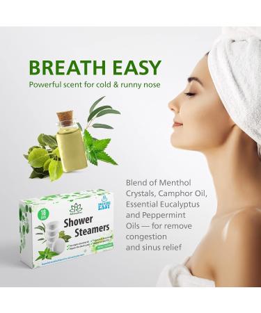Sinus Relief Shower Steamers - Menthol, Camphor, Eucalyptus Aromatherapy Spa Bombs (18 Pack) - Buy Online on GoSupps.com