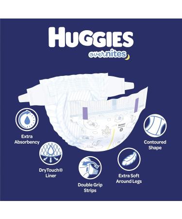 Huggies Overnites Nighttime Baby Diapers Size 6 84 Ct Size 6 (84 Count) Large Pack - Buy Online on GoSupps.com