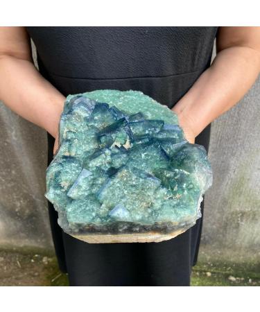 Buy ABUZIV 8.0LBS Natural Fluorite Cubes Quartz Sample B8 International Shipping Available | Premium Quality Crystal - Buy Online on GoSupps.com