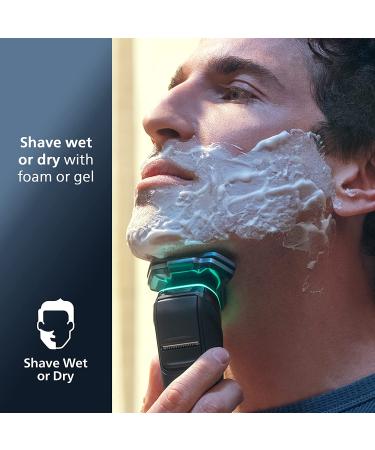 Philips Norelco 9800 Rechargeable Electric Shaver with Quick Clean, Pop up Trimmer, Travel Case, and Charging Stand - S9987/85 - Buy Online on GoSupps.com