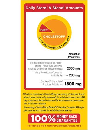 Buy Nature Made CholestOff Complete - 120 Softgels for Heart Health Support - Buy Online on GoSupps.com