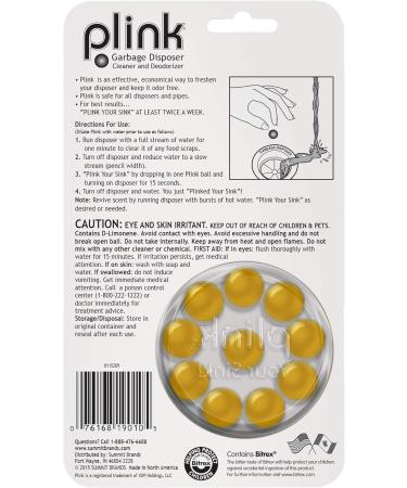 Summit Brands Plink PLM12T Lemon Scent Garbage Disposer Cleaner and Deodorizer - Buy Online on GoSupps.com