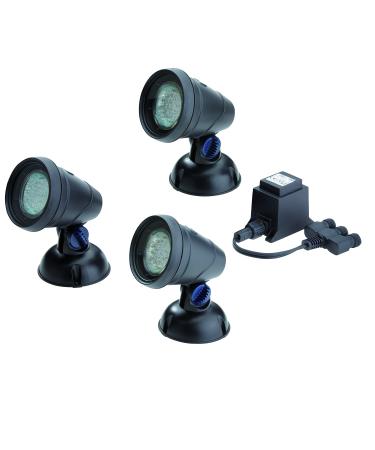 OASE 50530 LunAqua Classic LED Set 3 - LED Headlights for Garden Lighting | Underwater Lighting for Use in Pond Garden Pond Swimming Pond Fish Pond Pool Fountain and Outdoor Use 3er-Set