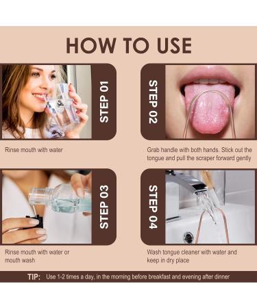 100% Copper Tongue Scraper Set with Travel Case - Natural Ayurvedic Oral Care for Fresh Breath - Buy Online on GoSupps.com