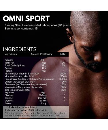 Omnitrition OmniBody Omni Sport Berry Arginine/Choline Drink Mix 14.8 oz Dietary Supplement - Buy Online on GoSupps.com