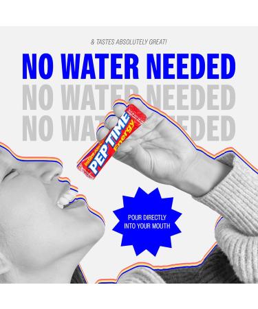 PEPTIME Energy Berry Flavor, 12 Dissolve Packs for Instant Alertness, No Water Needed - Caffeine Powder Supplement Berry 1 Ounce (Pack of 12) - Buy Online on GoSupps.com