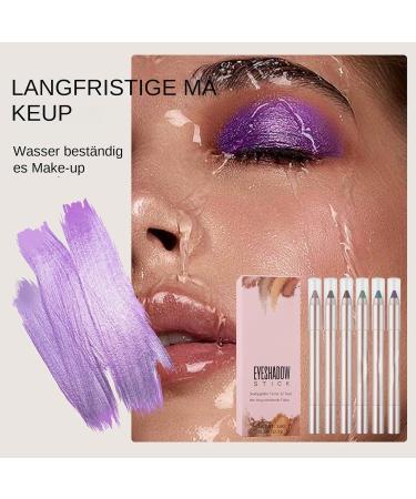 Ranley Glitter Eyeshadow Stick Eyeshadow Stick Set Long Lasting Cream Shiny Eyeshadow Stick 6 Piece Colorful Eyeshadow Applicator Set Pearl Glitter Cream Stick Eyeliner Set for - Buy Online on GoSupps.com