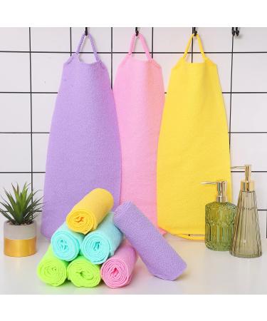 20-Piece Exfoliating Washcloth Set with Handles - Back and Body Scrubbers - Buy Online on GoSupps.com