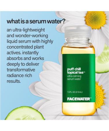 Facewater Puff Chill Topical Tea Ultra Calming Serum for All Skin Types | International Shipping Available - Buy Online on GoSupps.com