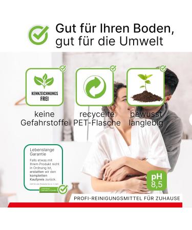Buy Biohy Sanitary Cleaner (12 x 1L) | Organic Urine & Dirt Remover | Extra Strong Bathroom Cleaner with Fresh Strawberry Fragrance - Buy Online on GoSupps.com