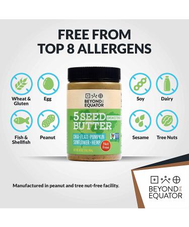 GoSupps.com - Beyond The Equator 5 Seed Butter Unsweetend 16 oz (454 g) - Buy Online on GoSupps.com