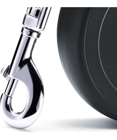 Flexi New Classic Black Cord Leash - 16 Feet Small Size | Durable & Stylish Pet Leash for International Shipping - Buy Online on GoSupps.com