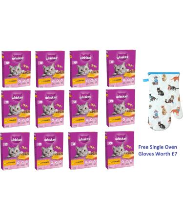 Pack of 12 Chicken Adult Dry Cat Food 300g - Complete dry pet food for adult cats 1+ 12x300g 3.6 kg Cat theme Single Oven gloves Chicken 1 count (Pack of 13) - Buy Online on GoSupps.com