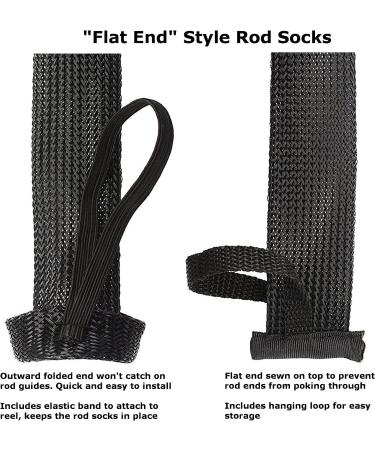 Reaction Tackle Fishing Rod Cover 2-Pack | Spinning/Casting Rod Sleeve 2x67 Yellow/Black - Buy Online on GoSupps.com