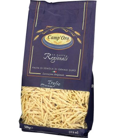 Camp'Oro Le Regionali Italian Pasta Trofie 17.6 oz - Pack of 16 - Buy Online on GoSupps.com