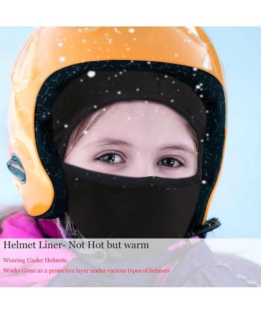 Eskvom Kids Ski Mask Balaclava | Thin Helmet Liner | Face & Neck Mask for Boys & Girls - Black | International Shipping Available - Buy Online on GoSupps.com