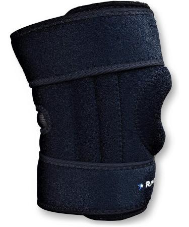 RiptGear Open Patella Knee Brace - Adjustable Side Straps - Reduce Pressure - Medium Left - Buy Online on GoSupps.com