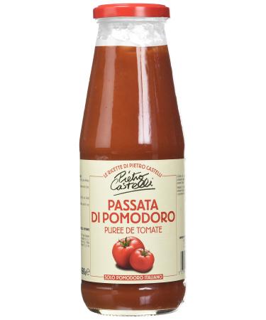 PIETRO CASTELLI Passata Tomato Puree 690 g - Pack of 4