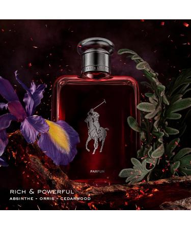 Ralph Lauren - Polo Red - Parfum - Men's Cologne - Ambery & Woody - With Absinthe Cedarwood and Musk - Intense Fragrance 2.5 Fl Oz (Pack of 1) - Buy Online on GoSupps.com