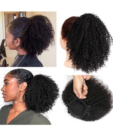 MINGDU Fake Hair Bun 8-24 Inch African Curly Ponytail Hair Extensions Hair Clips with Drawstring Hair Slices Ponytail Real Hair Extensions Hair Accessories (Color : A Size : 22inch(150g)) 22inch(150g) A - Buy Online on GoSupps.com