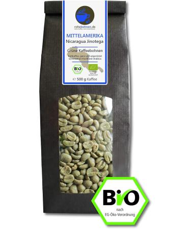 Organic Green Coffee Beans Nicaragua (Highland raw Coffee Beans 500g) Coffee 500g - Buy Online on GoSupps.com