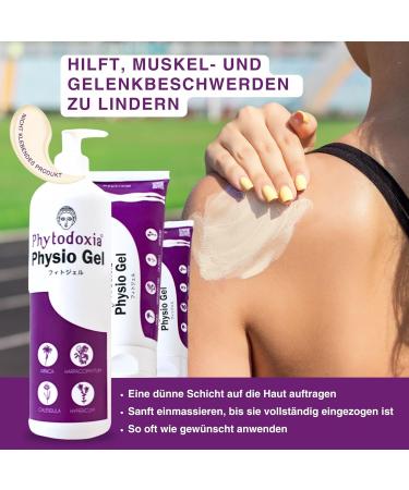 Phytodoxia Physio Gel 200 ml | Arnica & Devil Claw Gel Forte - Natural Muscle & Joint Relief Gel - Buy Online on GoSupps.com