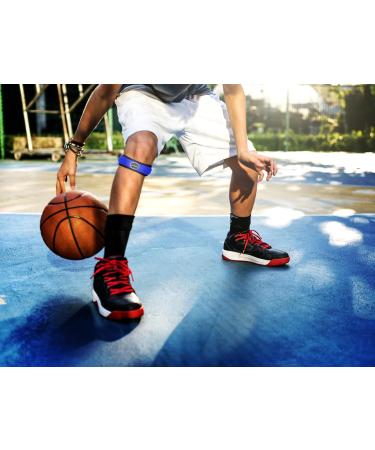 Doctor Developed Patella Tendon Strap/Knee Strap/Brace and Handbook for Patellar Tendonitis (Jumper s Knee) Pfps (Runner s Knee) ITBS Chondromalacia Patellar Tracking (Single Blue) Single Blue - Buy Online on GoSupps.com