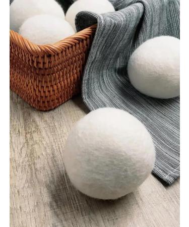 Set of 6 Natural Wool Tumble Dryer Balls Reusable Laundry Softener Aid Energy Efficient - Buy Online on GoSupps.com