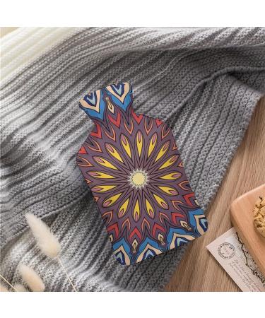 Mandala Floral Hot Water Bottle | Rubber Design for Pain Relief & Therapy | Ideal for Cramps & Foot Warming - Buy Online on GoSupps.com