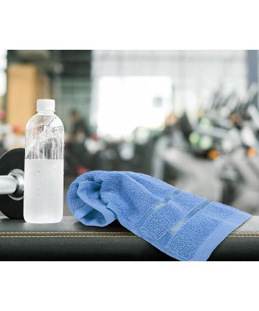 Utopia Towels 12-Pack Viscos Luxury Wash Cloths Set - 100% Cotton, Highly Absorbent & Soft - Essential for Bathroom, Gym, Spa - Electric Blue (12x12 Inches) - Buy Online on GoSupps.com