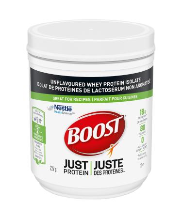 Boost JUST Protein Unflavoured Instant Whey Protein Isolate Powder 227 Grams (Pack of 1) - Packaging May Vary 227 g (Pack of 1) 227