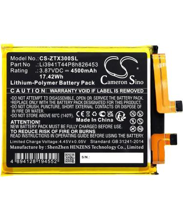 Battery Replacement for Tianji A31 Ultra 5G Axon 30 Ultra 5G Axon 30 Pro+ A2022P - High-Quality Li3941T44P8h826453 - Buy Online on GoSupps.com