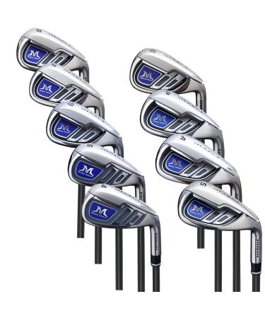 MAZEL Single Length Golf Club Irons Set for Men & Women (4,5,6,7,8,9,P,A,S) or Individual Iron 7,Left/Right Handed,37.5 Inch Right Flex SR,4-SW (9PCS)