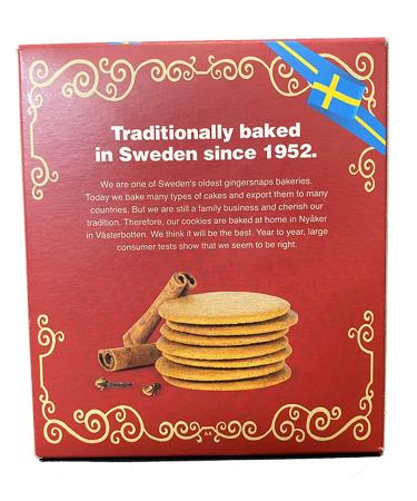 Swedish Original Ginger Snaps Cookies - Dairy-Free Crackers - 300g - Buy Online on GoSupps.com