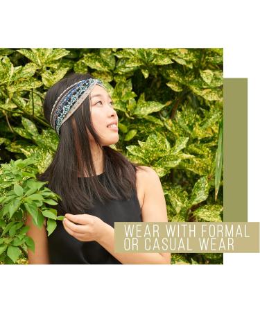 CHARM Summer Headband Turban for Women - Elastic Cotton Fitness Hairband Sporty Red Jogging Accessory - Buy Online on GoSupps.com